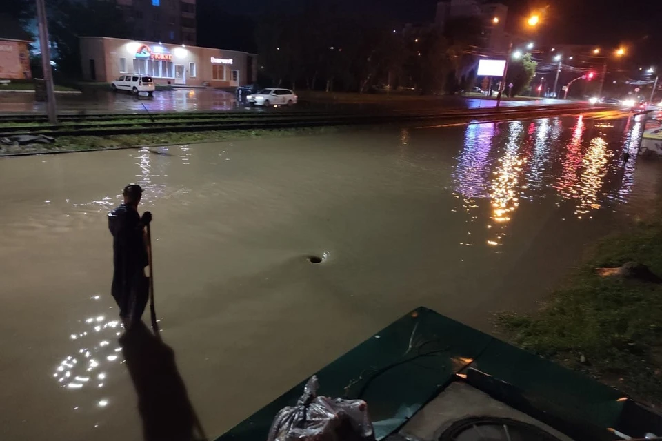 Улицы города оказались частично затоплены