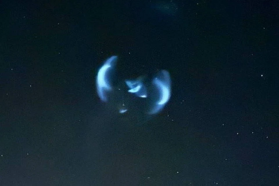 Жители Брестчины подумали, что наблюдают "НЛО" ночью 10 июля. Фото: телеграм-канал «#1регион».