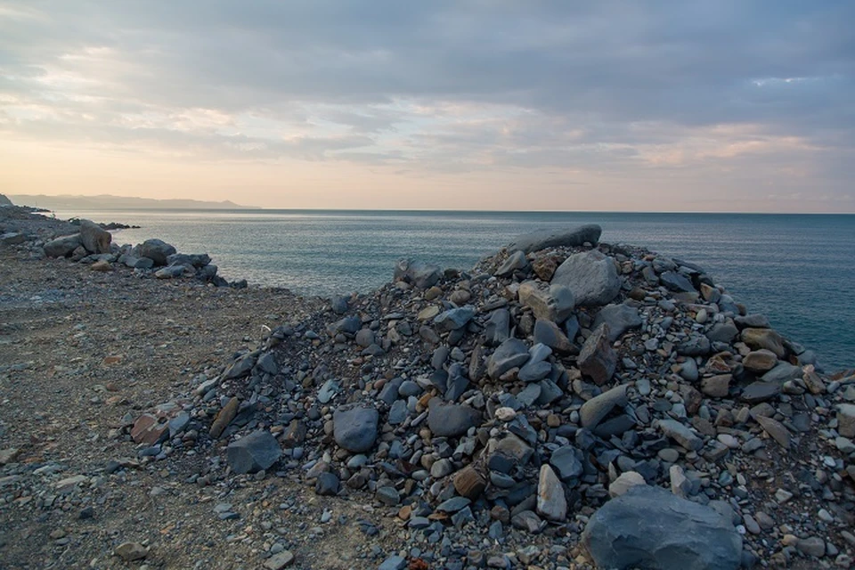 Море под Туапсе в тот день было спокойным, но к вечеру поднялся ветер.