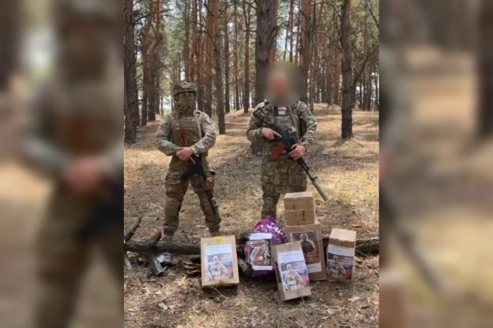 Бойцы записывают для волонтеров видео со словами благодарности. Видео: ГолоVнев для фронта/Tg