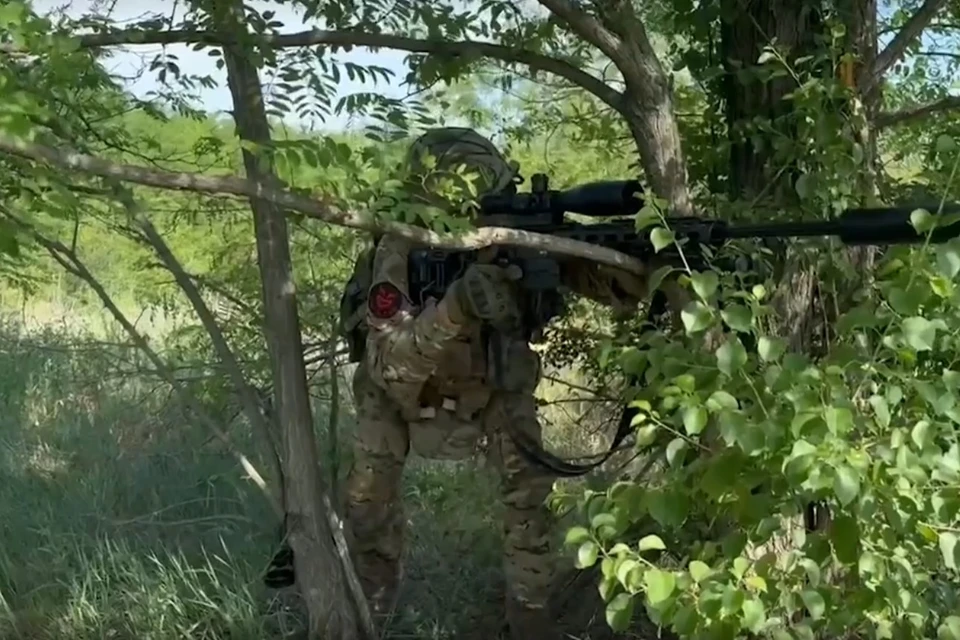 В Запорожской области снайперы вместе с операторами БПЛА уничтожают врага