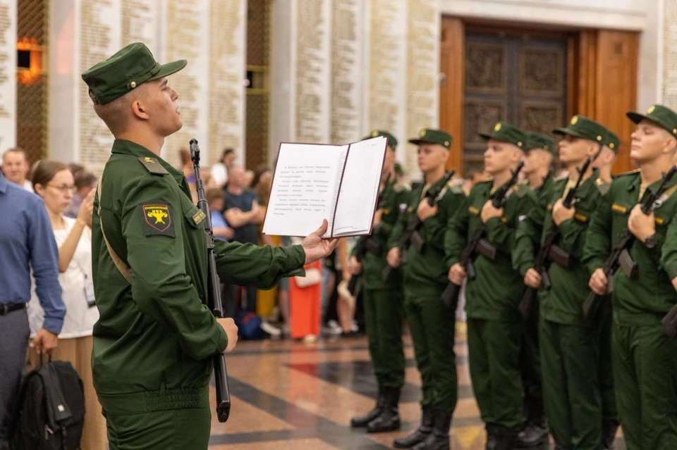 Принимать присягу в Зале Славы Музея Победы – это большая честь. Фото: предоставлено Музеем Победы