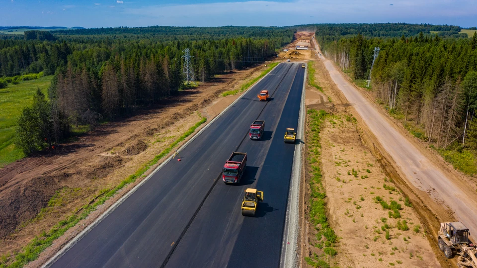 Дорожное строительство на автодороге М-12 «Восток». Фото: АО «Донаэродорстрой»