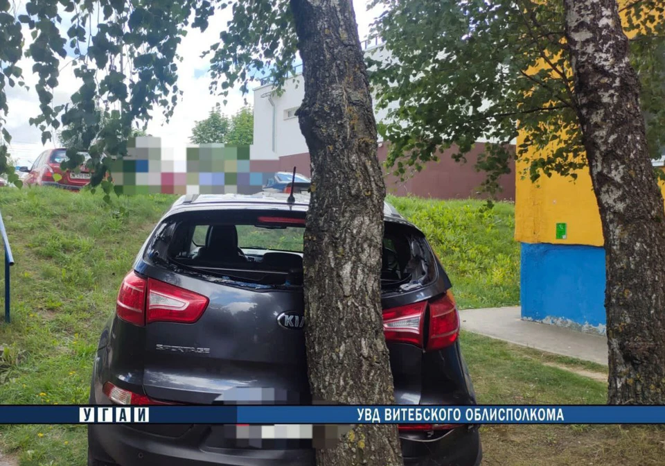 ДТП в Витебске. Фото: УГАИ УВД Витебского облисполкома