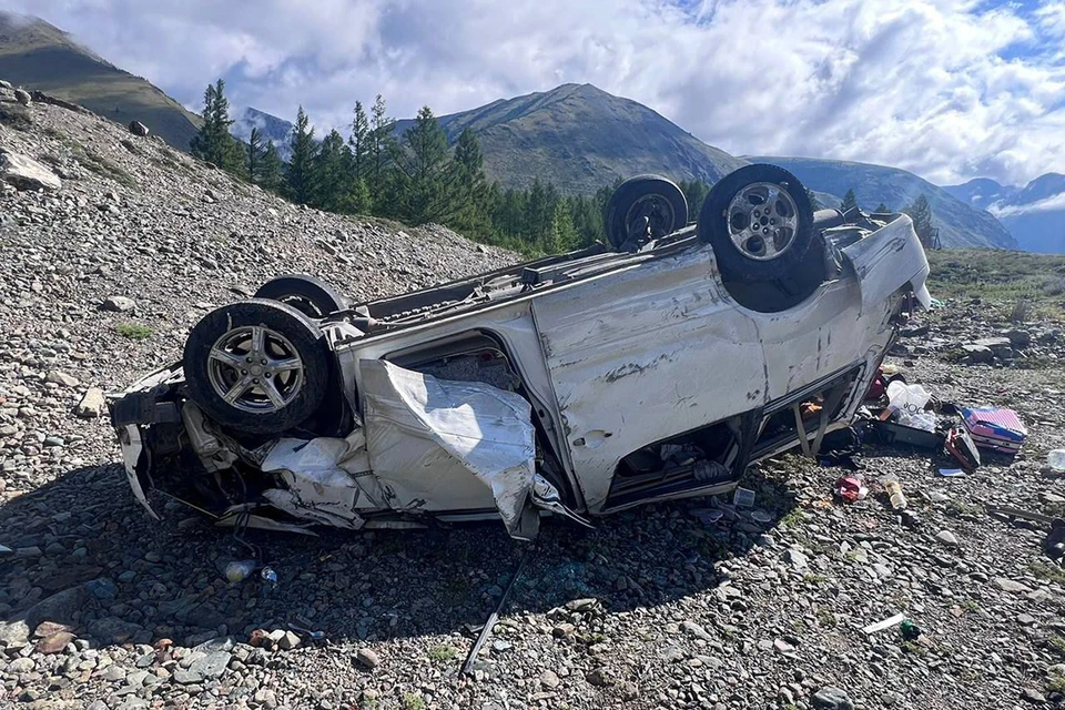 ДТП в Кош-Агачском районе. Фото: ГУ МВД России по Республике Алтай