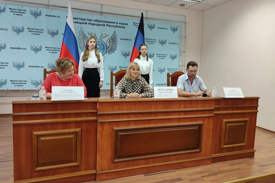 В ДНР появился новый образовательно-производственный кластер. Фото: ТГ/Колударова