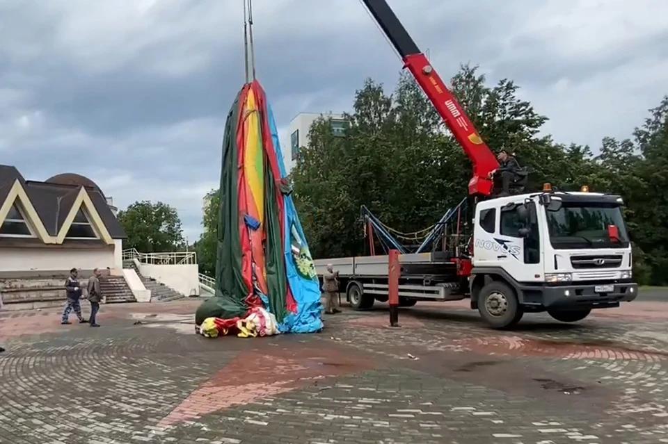 Батут сдули и увезли на эвакуаторе. Фото: Минсельхоз Челябинской области