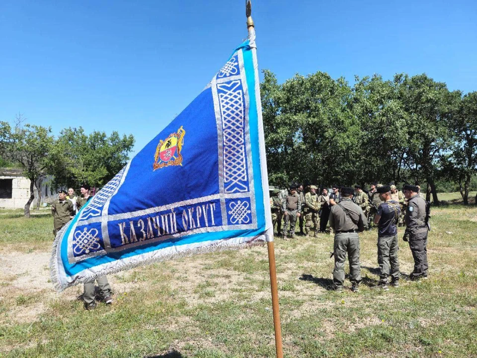 В "Севастопольском казачьем округе" несут службу 406 человек. Фото: t.mе/rаzvоzhаеv