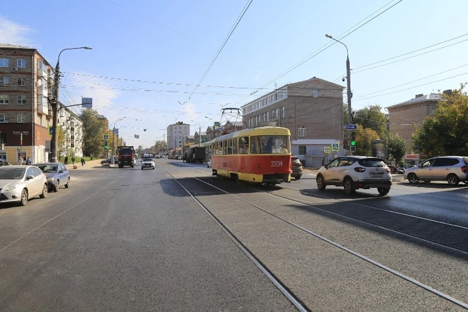 Глава Ижевска назвал высадку деревьев и проблемы с водостоком на улице Ленина «работами, которые появились в процессе» ремонта. Фото: администрация Ижевска