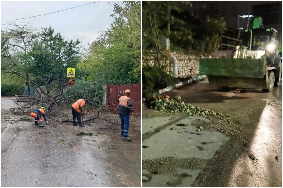 В Севастополе устраняют последствия ненастья. Фото: Михаил Развожаев/Tg