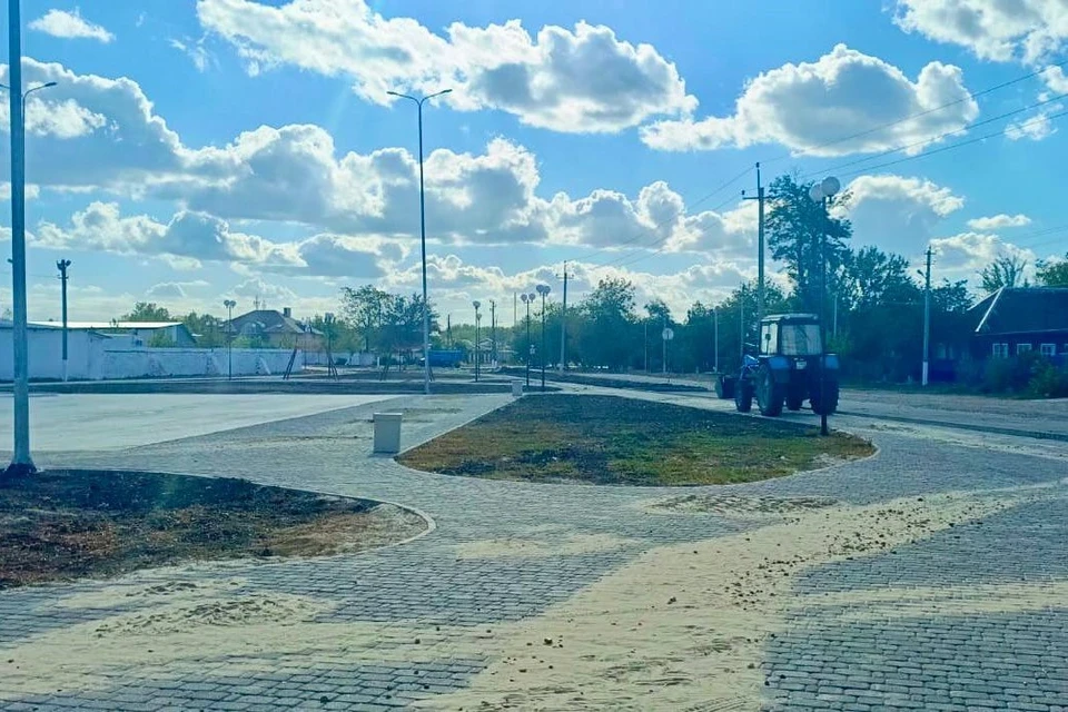 В Тихорецком районе Кубани завершают благоустройство парка Фото: пресс-служба администрации Краснодарского края