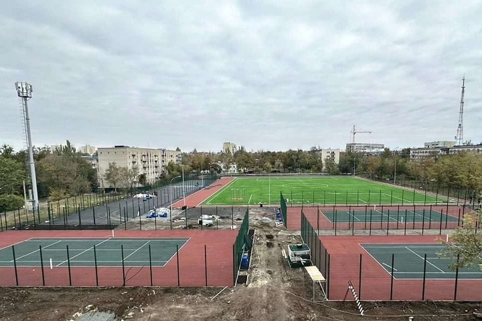 В спортивной школе Мариуполя завершили восстановление несущих конструкций здания. Фото: ППК «Единый заказчик»