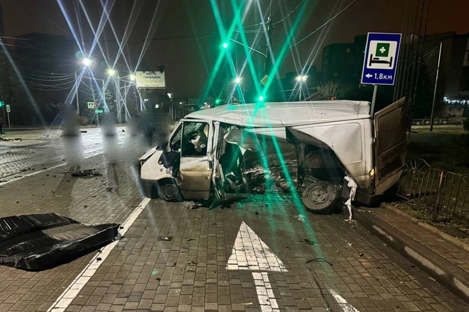 В Ленинском районе Донецка произошло ДТП, в котором погиб один человек. Фото: ТГ/Кулемзин