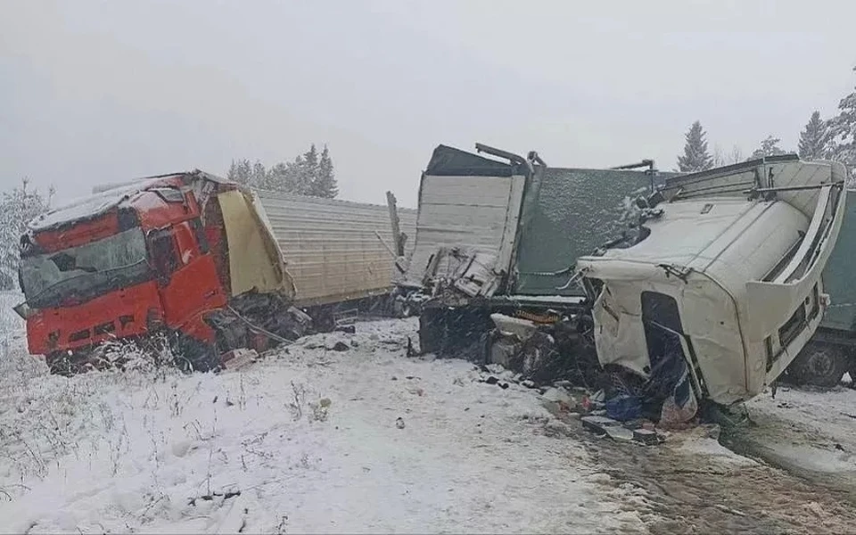 Крупная авария в Игринском районе Удмуртии. Фото: 1-й отдел УГИБДД по Удмуртии