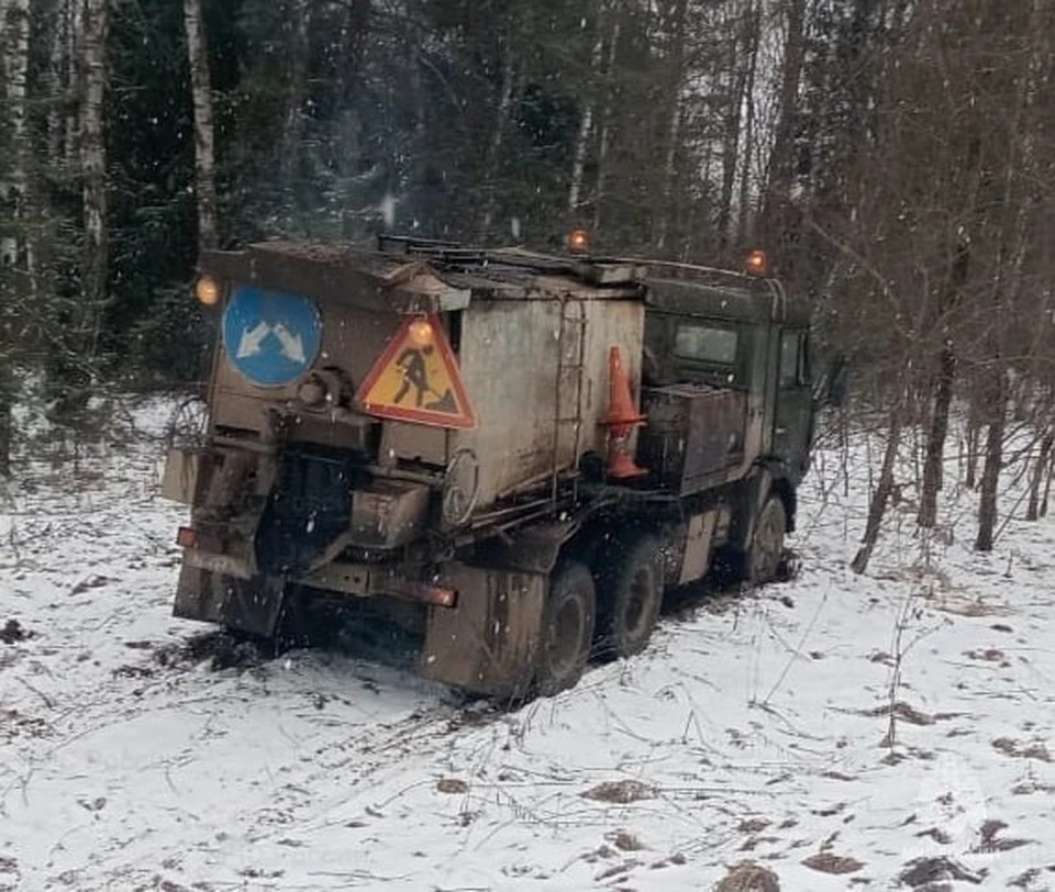 В Калужской области машины дорожных служб попали в аварию