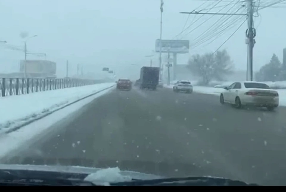 Кадр видео ГИБДД СК.