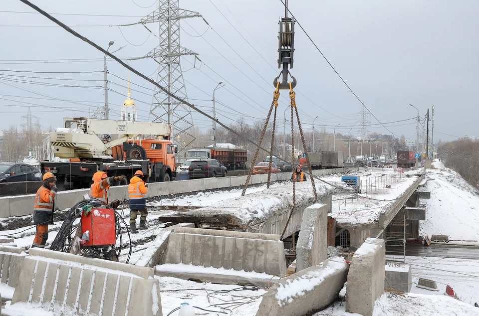 Капремонт путепровода у Мызинского моста перешел в активную фазу. Фото: пресс-служба администрации Нижнего Новгорода.