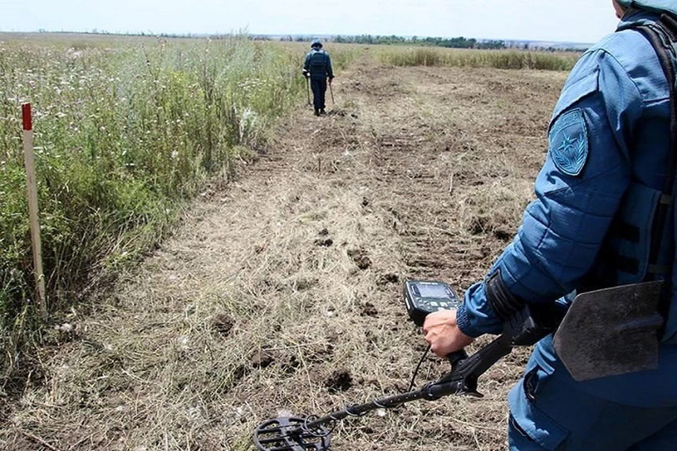 Саперы МЧС уничтожили более 80 взрывоопасных предметов за сутки в ДНР. Фото: МЧС России по ДНР