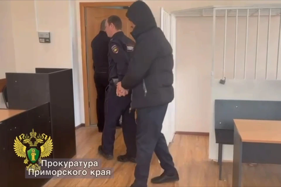В СИЗО мужчина проведет два месяца. Фото: прокуратура Приморского края