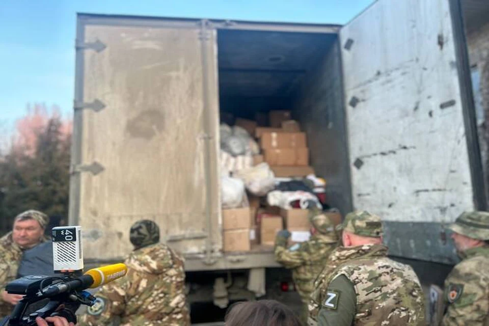 15 тонн грузов поступили в госпитали и части группировки "Днепр". Фото: тг-канал Константина Басюка