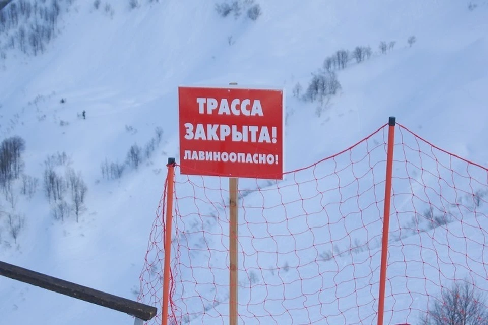 В горах Сочи сохраняется высокая лавинная опасность