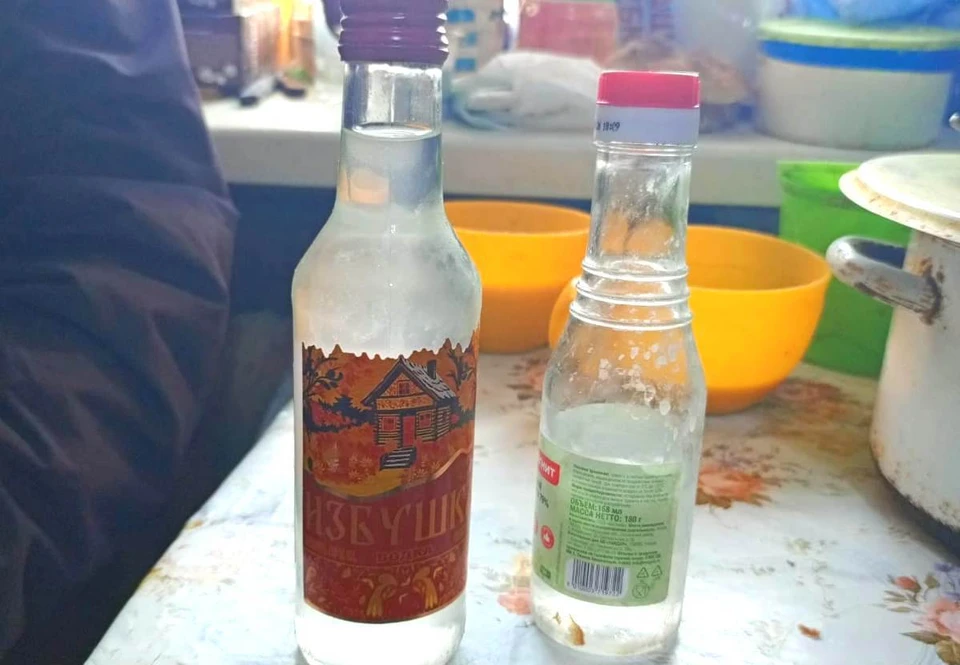 Женщина перепутала бутылки