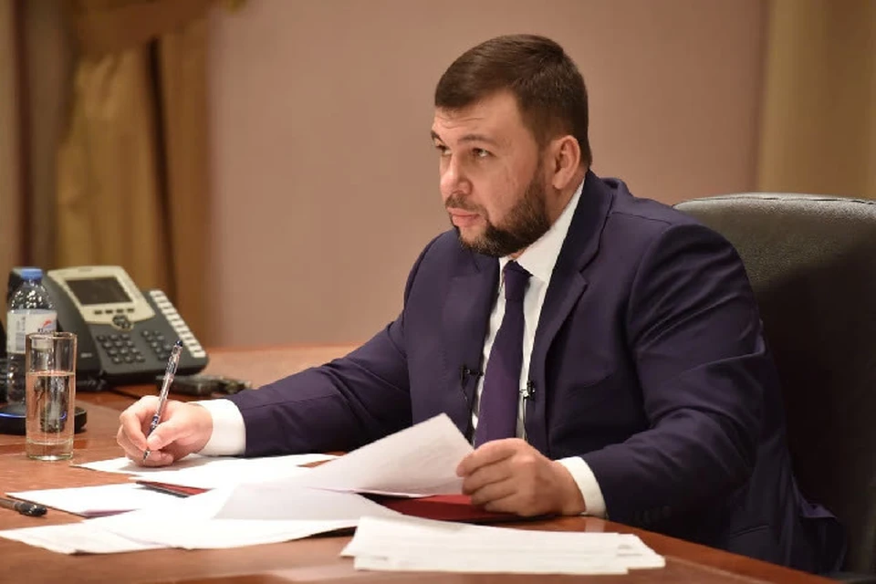 Денис Пушилин провел совещание с главами муниципалитетов. Фото (архив): сайт Главы ДНР