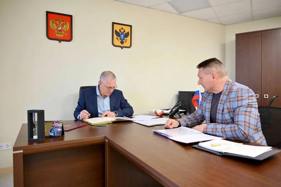 Глава региона предал Скадовскому округу очистные сооружения. Фото: тг-канал Владимира Сальдо