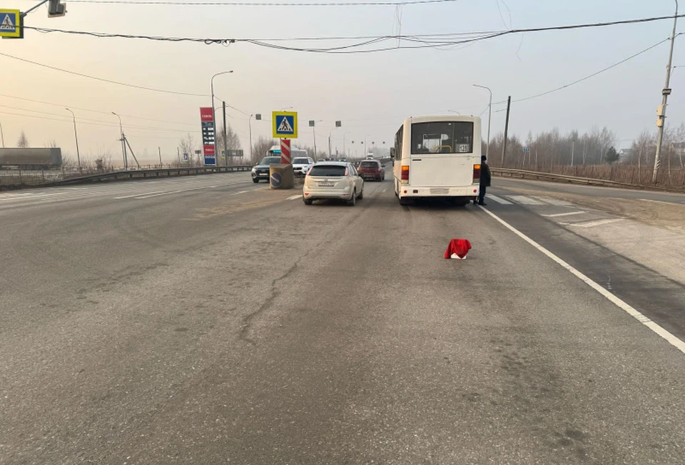 Фото с места ДТП.