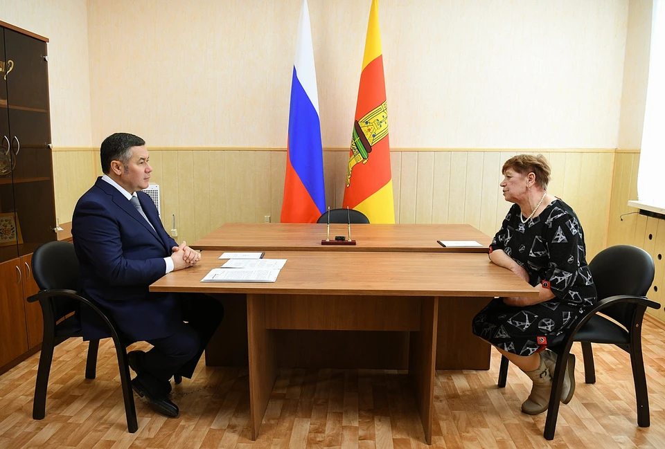 Во время приема граждан.