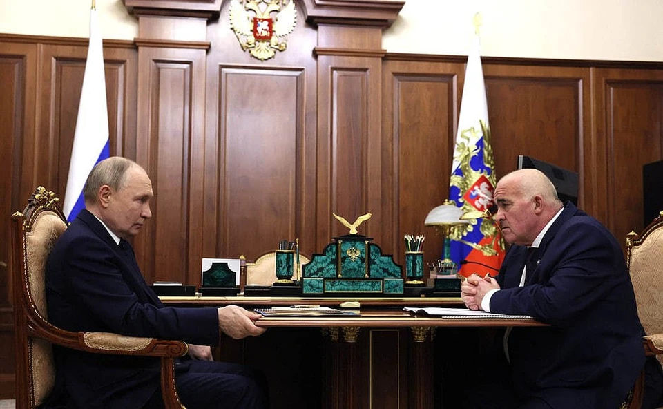 Путин провёл рабочую встречу с губернатором Костромской области Ситниковым. Фото: kremlin.ru