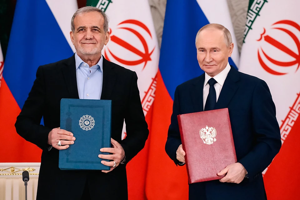Документ, внесенный президентом Владимиром Путиным, был подписан в ходе январского визита иранского лидера Масуда Пезешкиана в Москву.