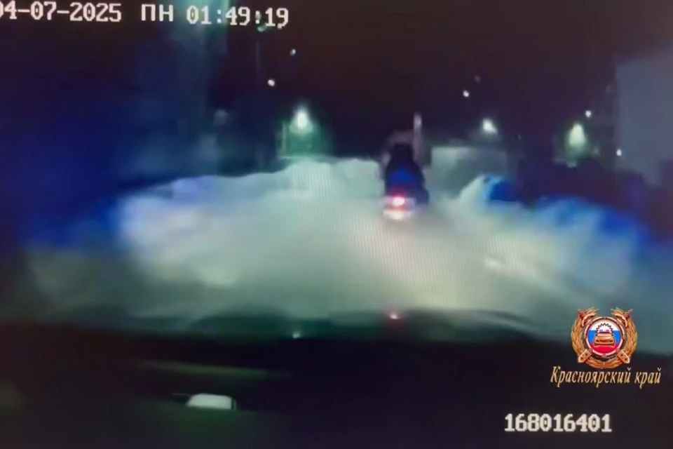 Скриншот: видео Госавтоинспекции Красноярского края