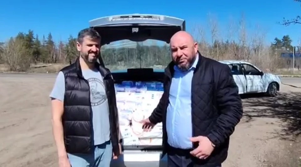 Водоснабжение восстановили благодаря гуманитарной помощи. ФОТО: скриншот с видео Вячеслава Третьякова