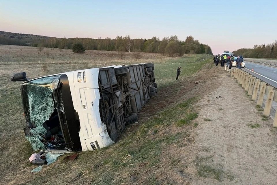 Во Владимирской области попал в ДТП автобус с костромскими паломниками. ФОТО: УМВД по Костромской области