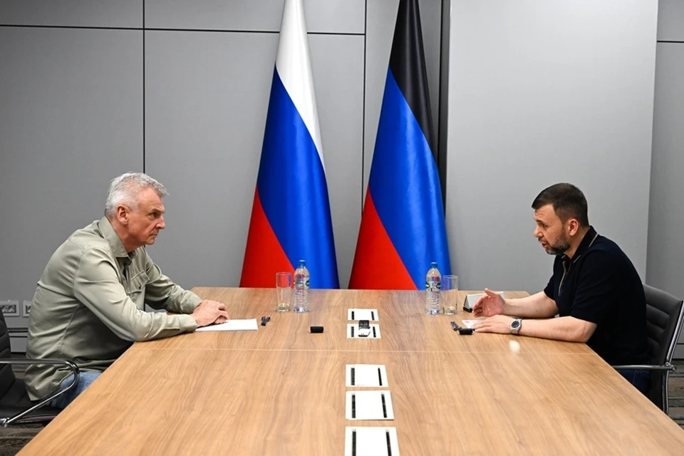 Глава ДНР Денис Пушилин встретился с губернатором Магаданской области. Фото: Сайт Главы ДНР