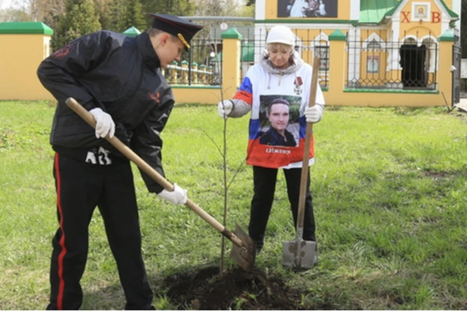 В Ижевске проводят акцию по созданию Аллеи героев. Фото: www.izh.ru