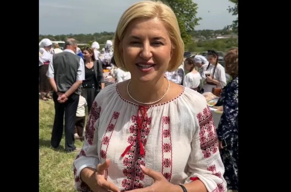 Ирина Влах лидер партии "Inima Moldovei" на Пасхальном фестивале в селе Русены. Фото:скриншот видео