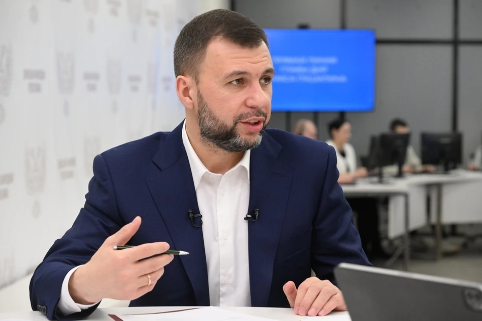 Денис Пушилин напомнил, что конкурс получил поддержку на стратегическом форуме «Сила России: гражданский фронт поддержки ветеранов боевых действий». Фото (архив): сайт Главы ДНР
