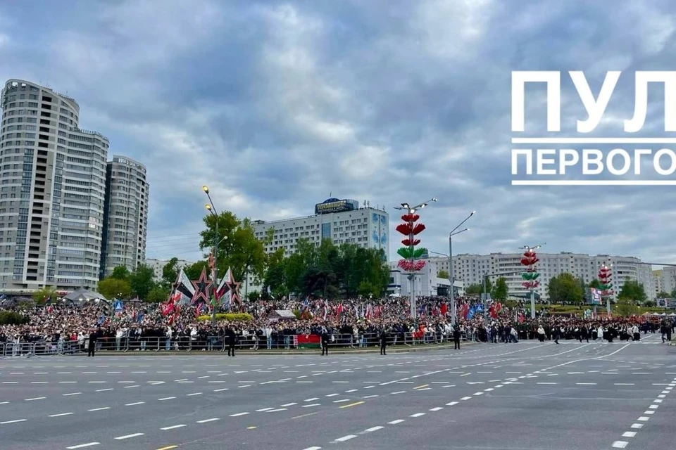 Перцов сказал, что 100 тысяч человек ждут на параде в Минске 9 Мая 2025 года. Фото: телеграм-канал «Пул Первого»