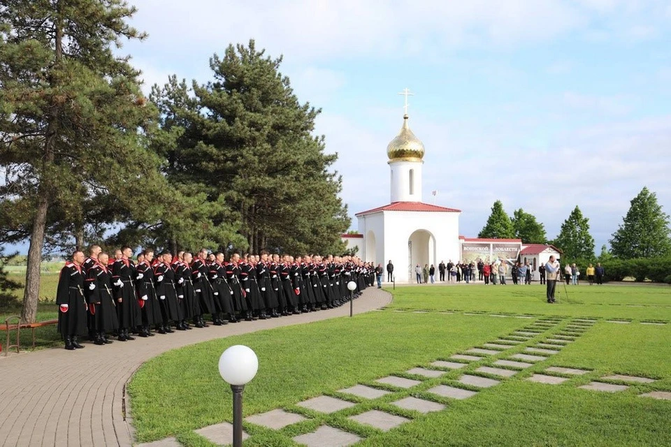 Парадный расчет встретили в станице Кущевской Фото: пресс-служба администрации Краснодарского края