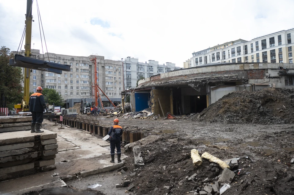 В ходе реконструкции строители возведут новое семиэтажное здание.