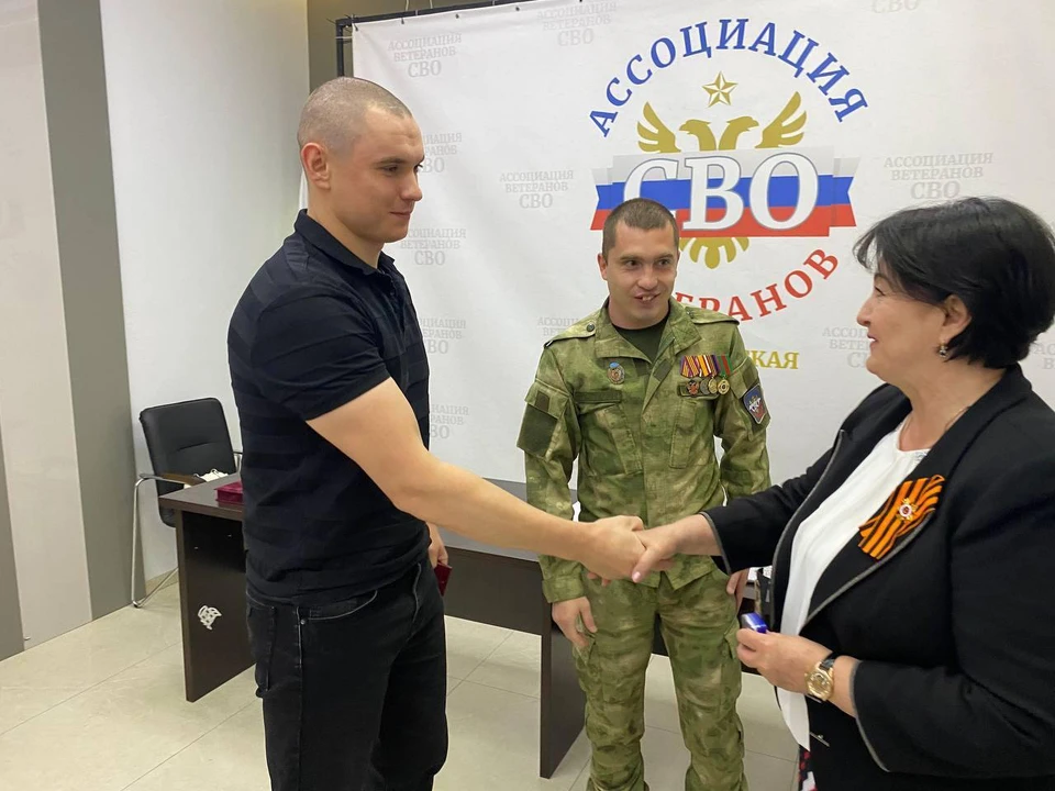 Галина Данильченко встретилась с ветеранами спецоперации. Фото: ТГ-канал Галины Данильченко