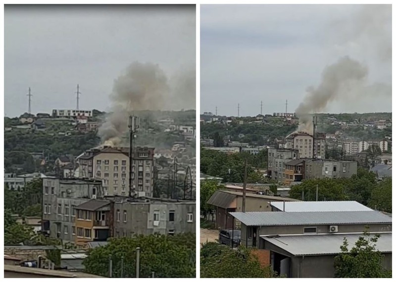 Горит мансарда на десятом этаже. Коллаж КП