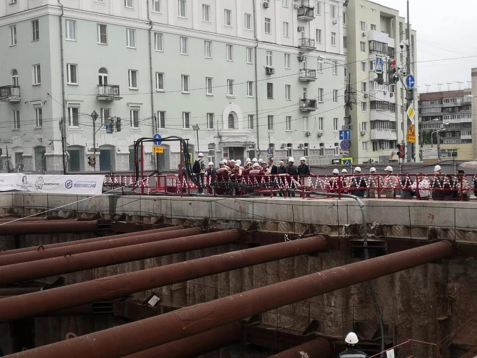 Тоннелепроходческий щит начал проходку правого перегонного тоннеля. Фото: самарский метрополитен