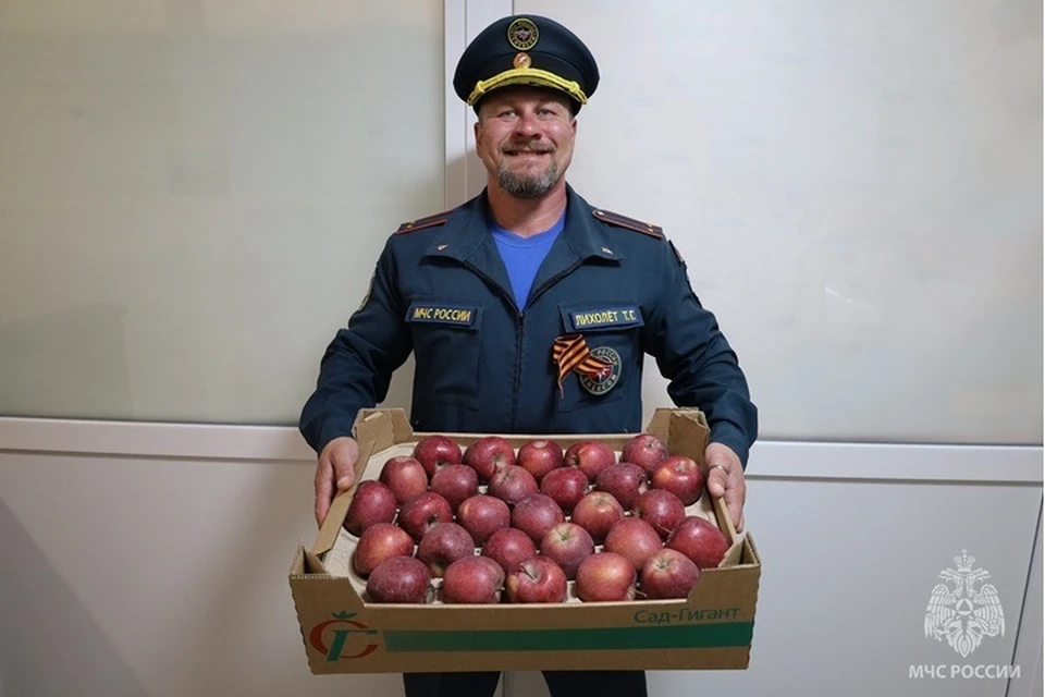 Областное управление МЧС опровергло фейк о готовящейся массовой раздаче продуктов и бытовой химии. Фото: ГУ МЧС Херсонской области
