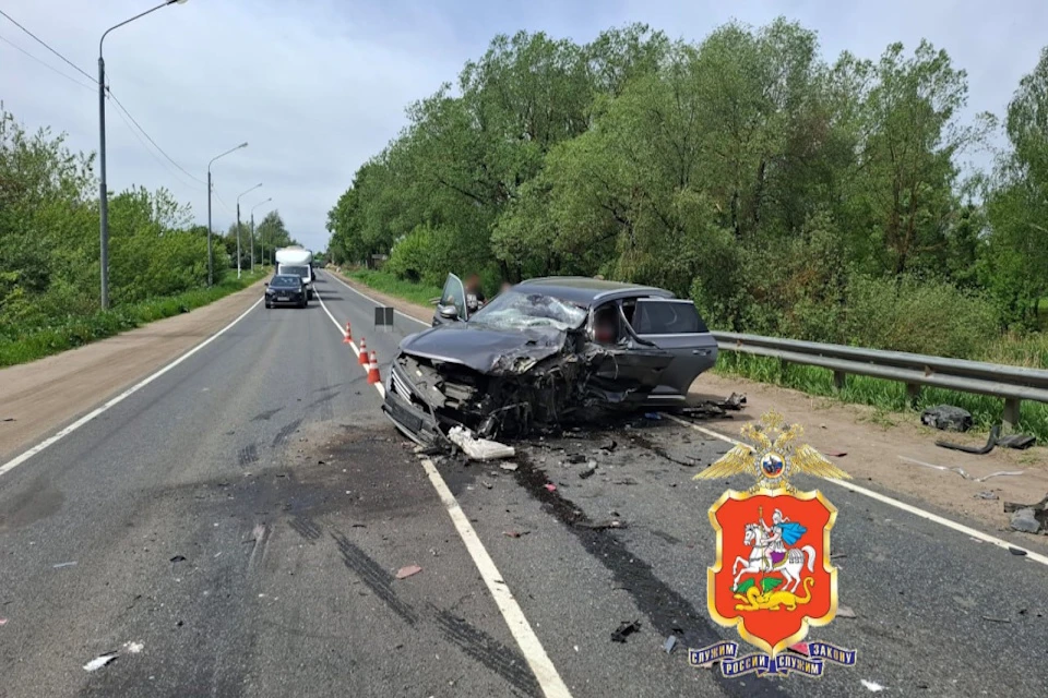 Два человека пострадали в ДТП в лобовом столкновении на МКАД Фото: ГУ МВД России по Московской области