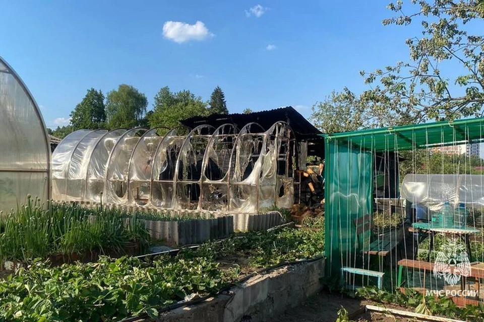 Площадь пожара составила 18 кв. м. Фото: пресс-служба ГУ МЧС по Удмуртии