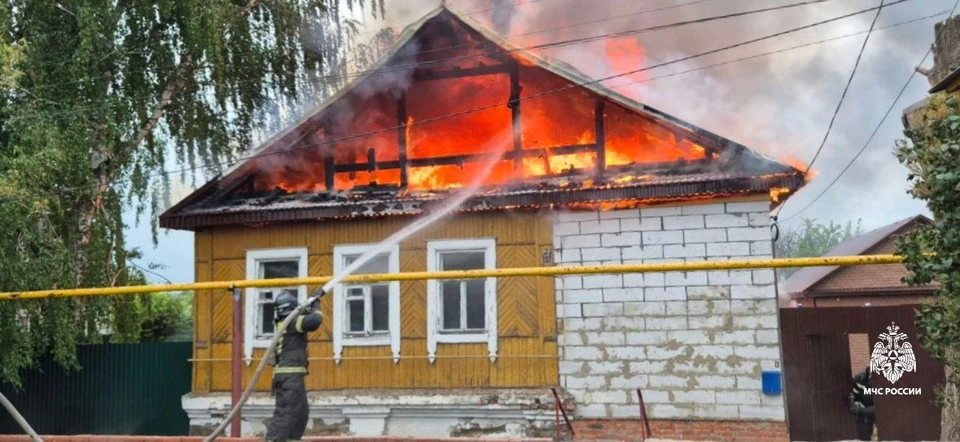 Люди в огне не пострадали