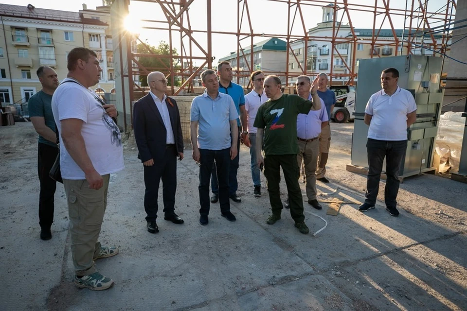 Мариуполь посетила делегация Санкт-Петербурга. Фото: ТГ/Моргун